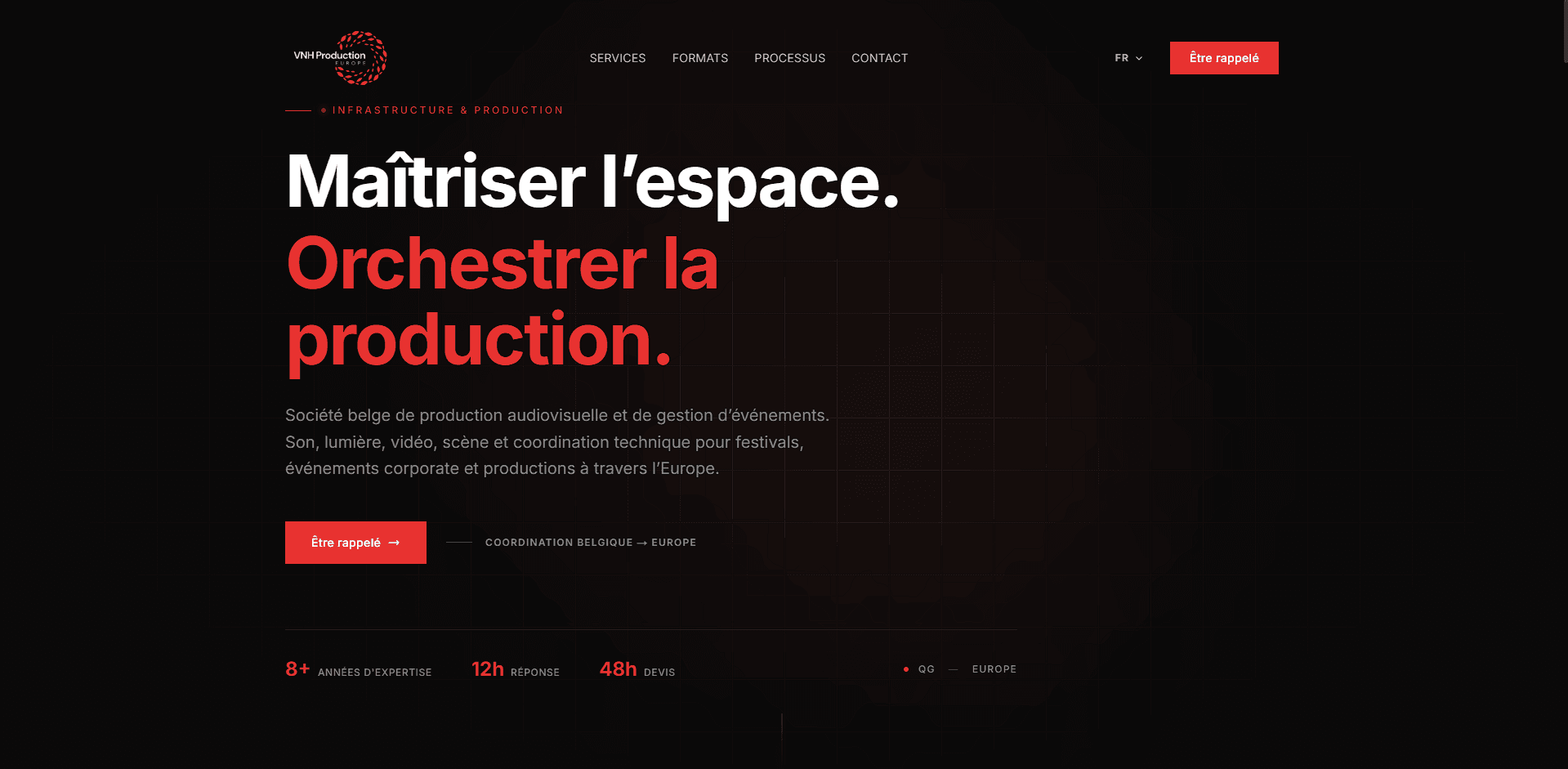 Aperçu du site VNH Production