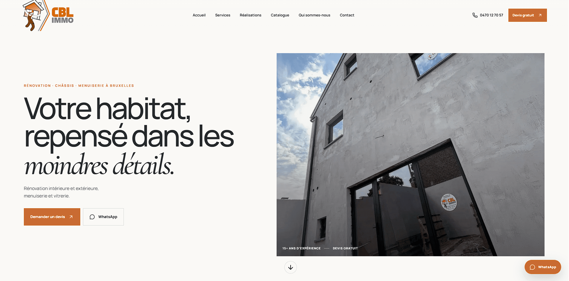 Aperçu du site CBL IMMO
